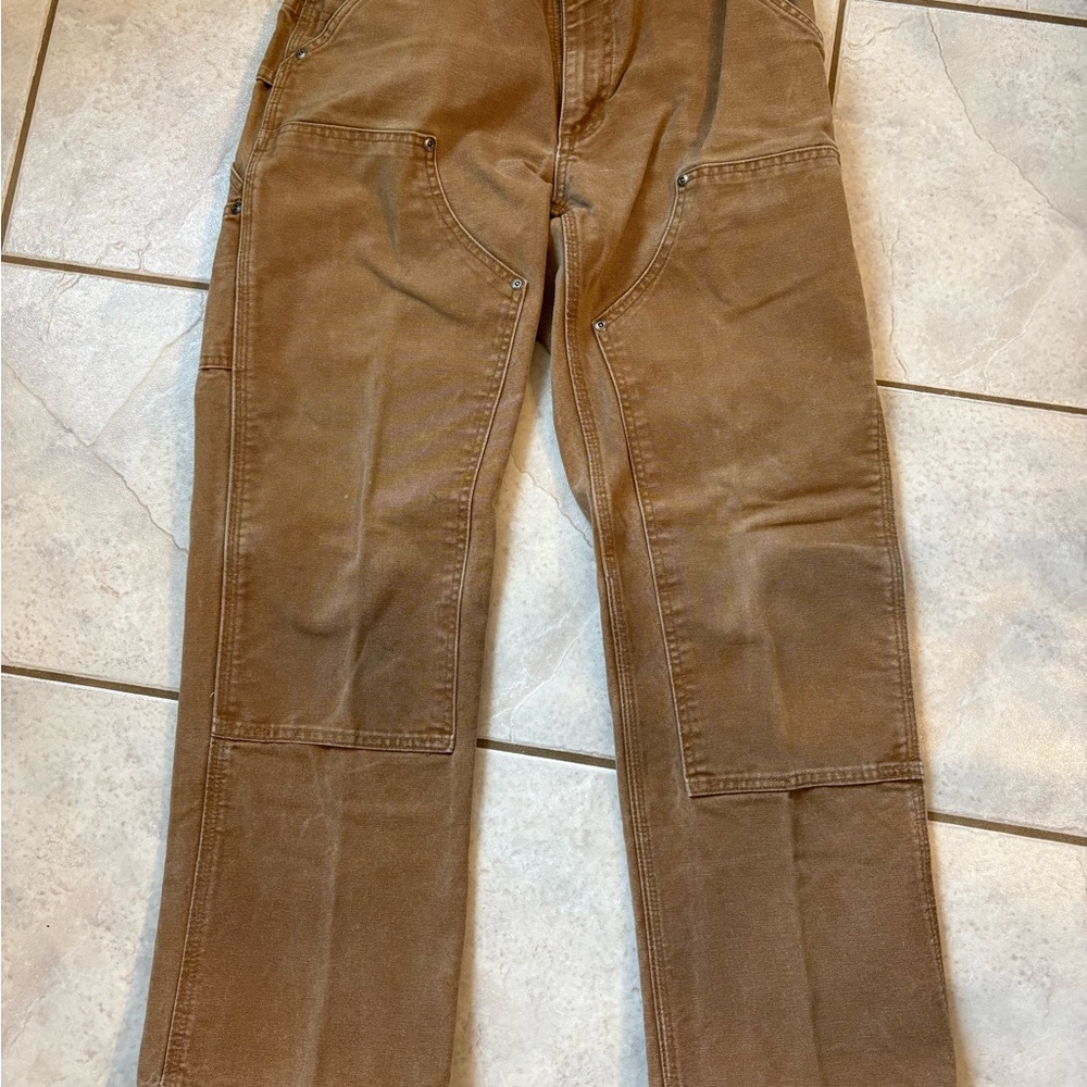 Carhartt double reinforced knee Men's Brown Pants